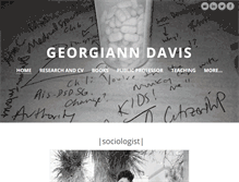 Tablet Screenshot of georgianndavis.com